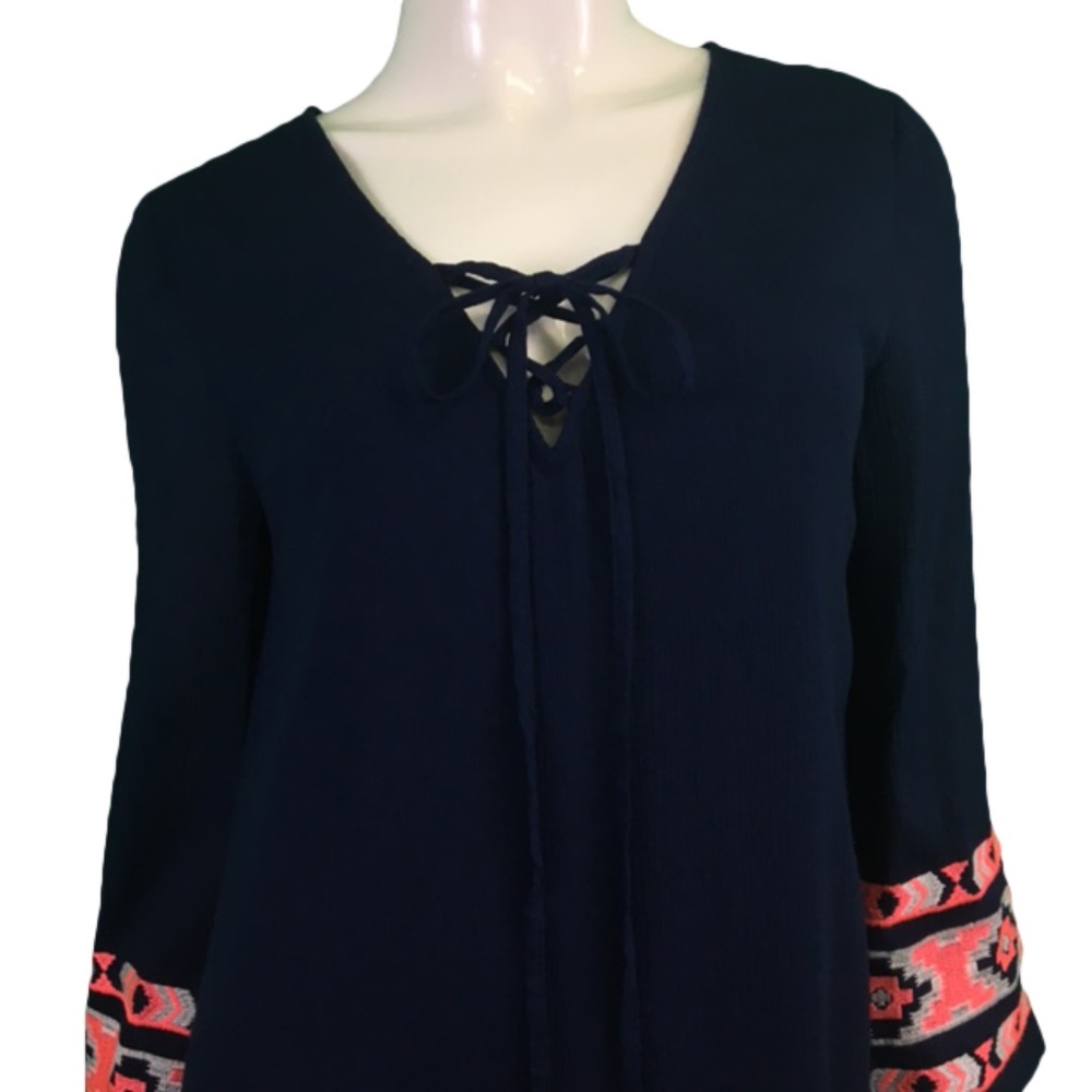 NWT Pink Owl Blue/Pink Patterned Dress